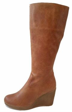 Kmb damest�vle, kilest�vle cognac m. r�gummis�l