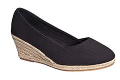 Duffy espadriller med kileh�l, sort