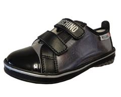 Moschino 24836 velcrosko, pigesko, sort/s�lv