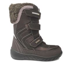 Richter 4372 vandt�tte velcro pigest�vler m/pels, brun