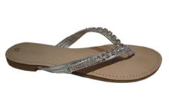 Nome klip-klap sandal m/t�split, s�lv m. simili