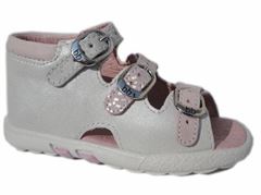 BabyBotte Top pigesandaler, metallic hvid