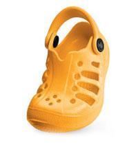 Holey Soles Getaway kids solsikkegul