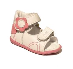 Emel sandal, hvid m. pink