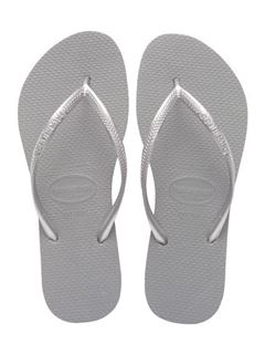 Havaianas Slim Grå/sølv, klip-klap (flip-flop)