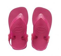 Havaianas Baby Top, pink klip-klap (flip-flop) med elastikrem