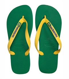 Havaianas Kids Brasil logo grøn, klip-klap (flip-flop)