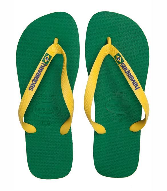 Havaianas Kids Brasil logo grøn, klip-klap (flip-flop)