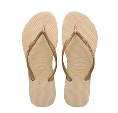 Havaianas Kids Slim, Sand m/guld, klip-klap (flip-flop)